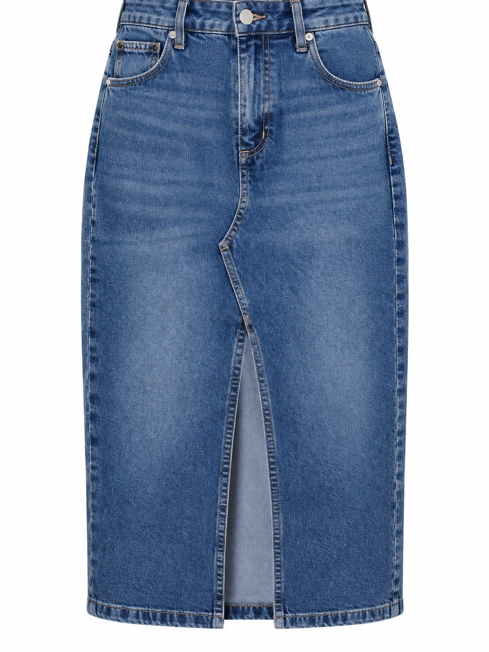 Cotton On 100% Cotton Denim Maxi Skirt Long Column Y2K 90s